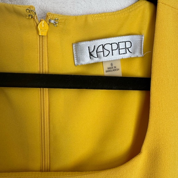 Kasper Yellow Midi Dress - Picture 5 of 5